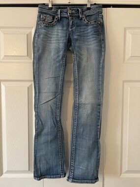 Grace in LA Light Blue Boot Cut Jeans